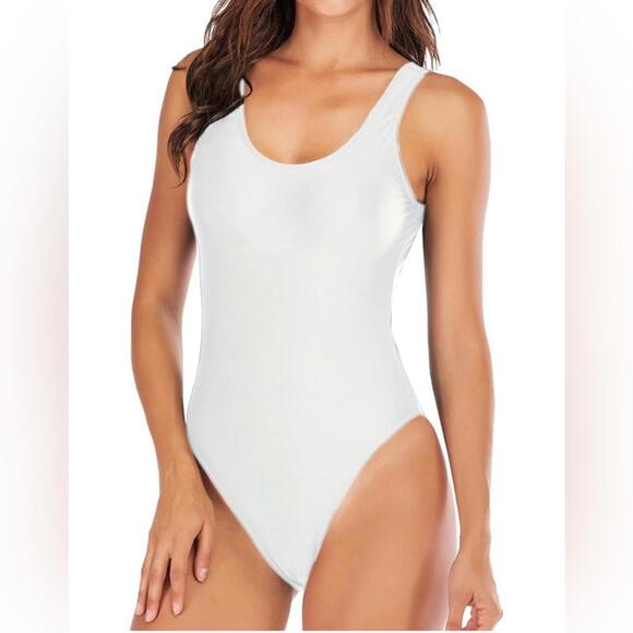 Other - NWOT Women's Retro 80s/90s High Cut Low Back One Piece Swimsuits Bathing Suits